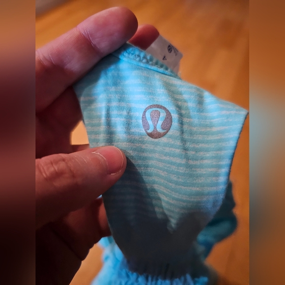 Lululemon blue stripe tank top - Picture 3 of 5